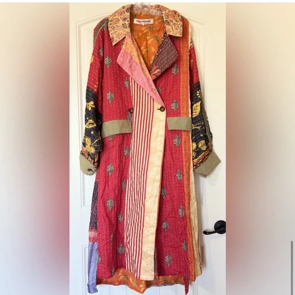 NWOT Free People Island Bright Duster Sz M/ MSRP $398